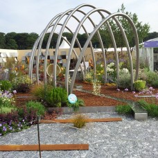Stainless Steel Arches, Water Rills and Wall Panels — RHS Tatton Show Garden